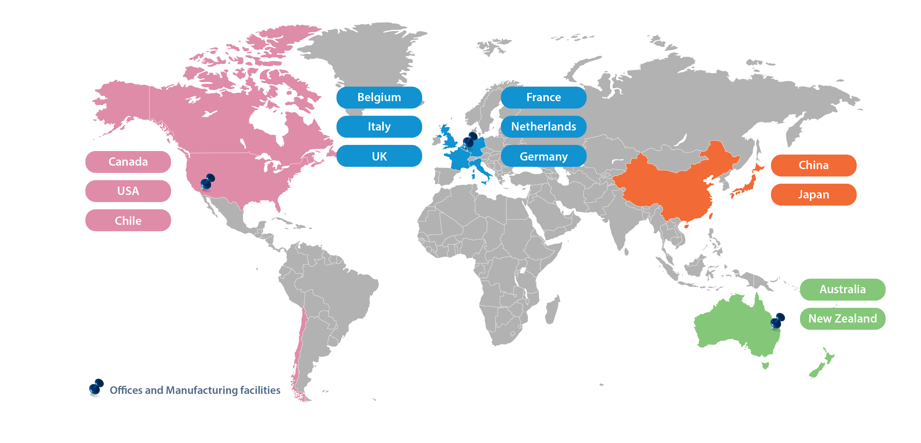 Metagenics Global Footprint